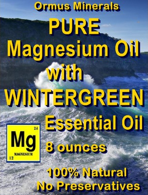 Ormus Minerals -Pure Magnesium Oil with WINTERGREEN EO