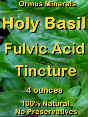 Ormus Minerals -Holy Basil Fulvic Acid Tincture